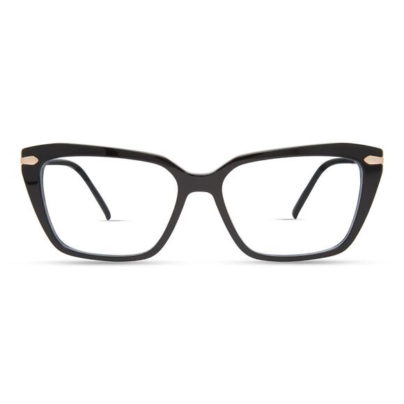 MODO WHITNEY BLACK ROSE GOLD BLACK SUNGLASSES EYEGLASSES BROOKLYN HANDMADE - Picture 2 of 6